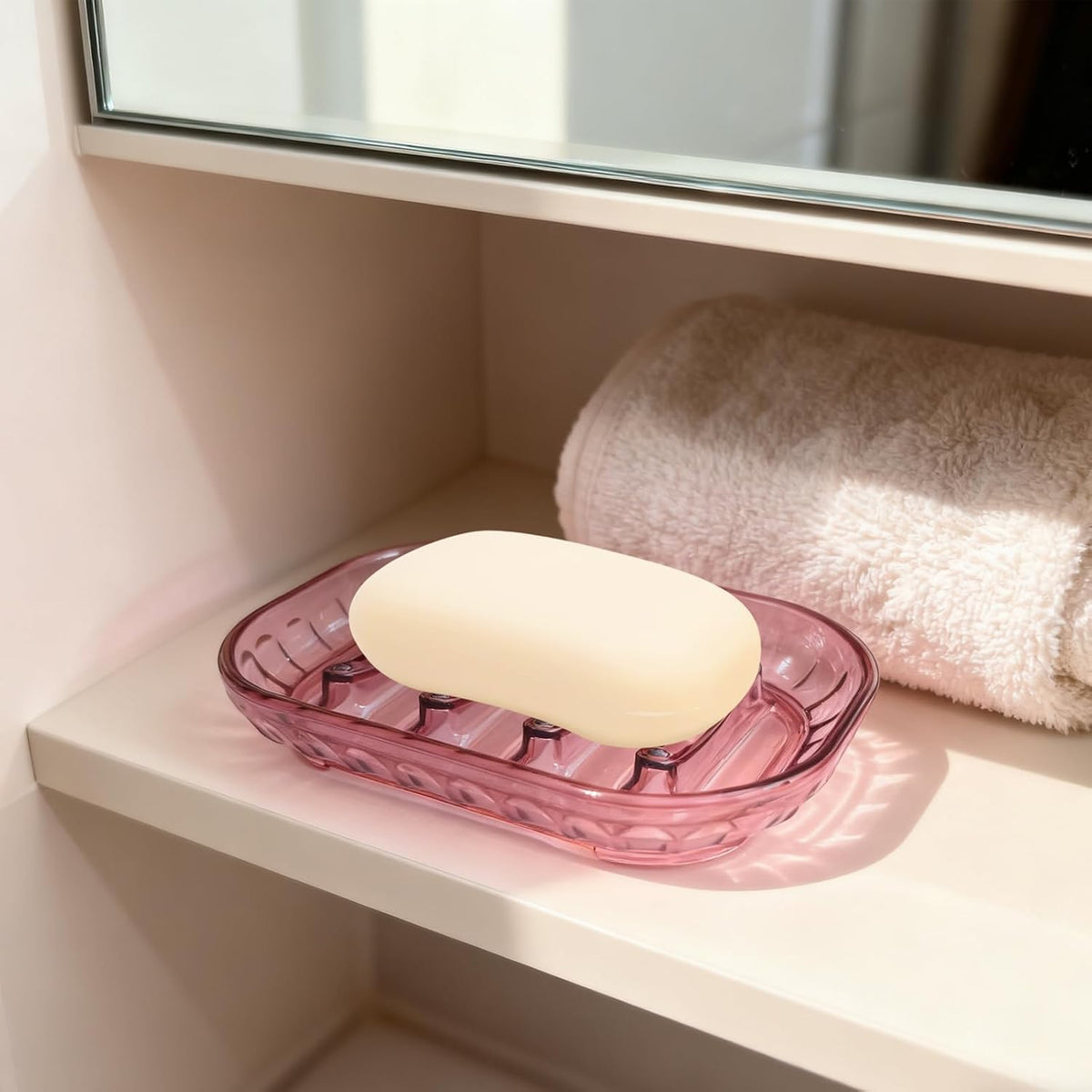 Soap Dish for Bar Soap, 2 Pack Bathroom Soap Dishes Soap Tray