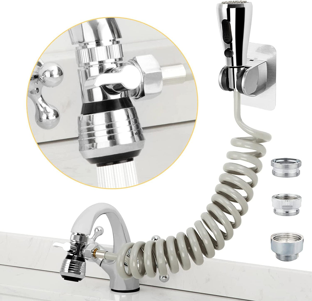 Patented CECEFIN Swivel Faucet Extender Sink Aerator NSF/ANSI 372 Standard