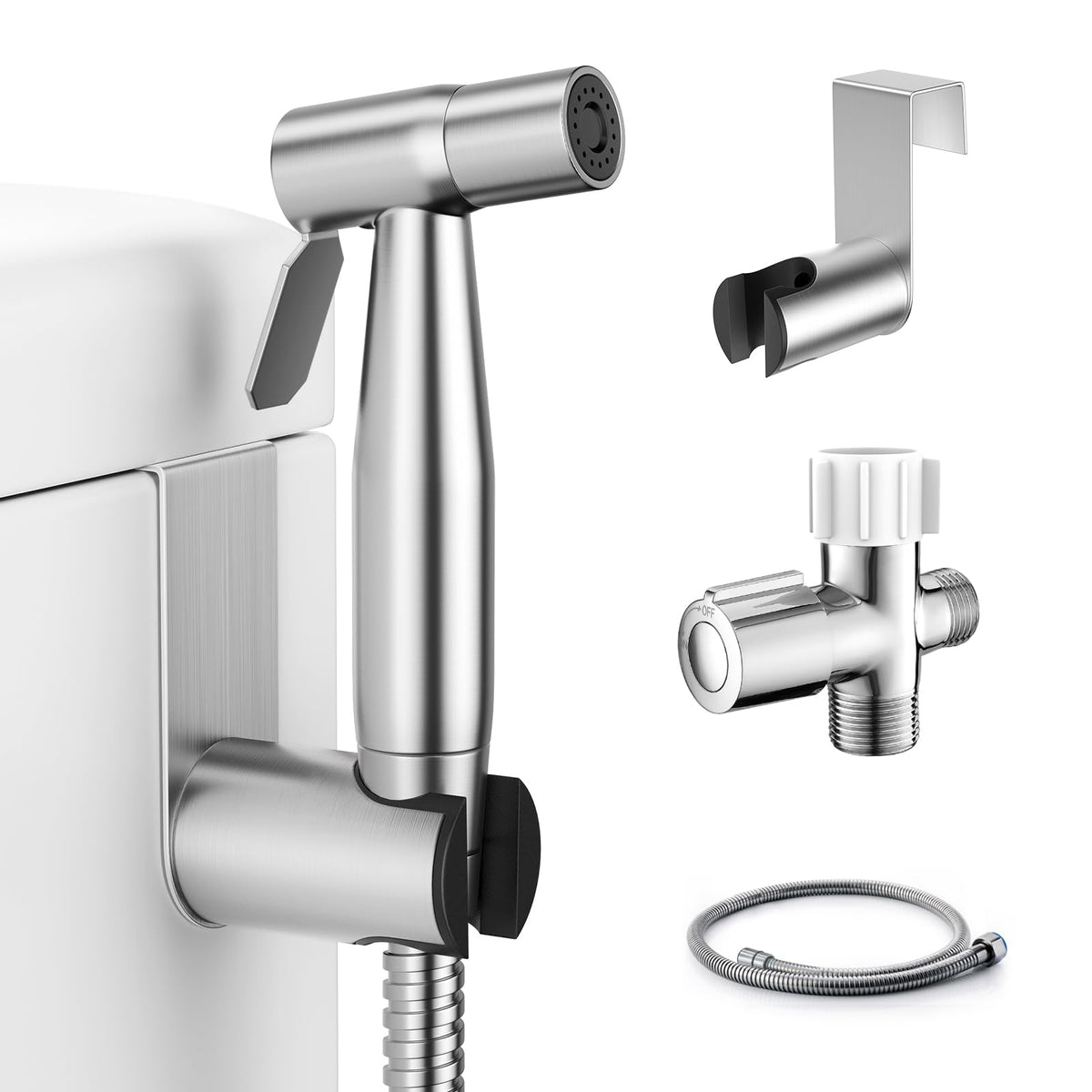 Handheld Bidet Sprayer, Muslim Shower, Adjustable Pressure