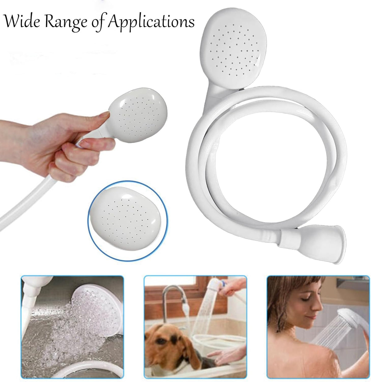 9.84FT Sink Spray Hose,Portable Rubber Sink Hose Sprayer for Bathing Pet