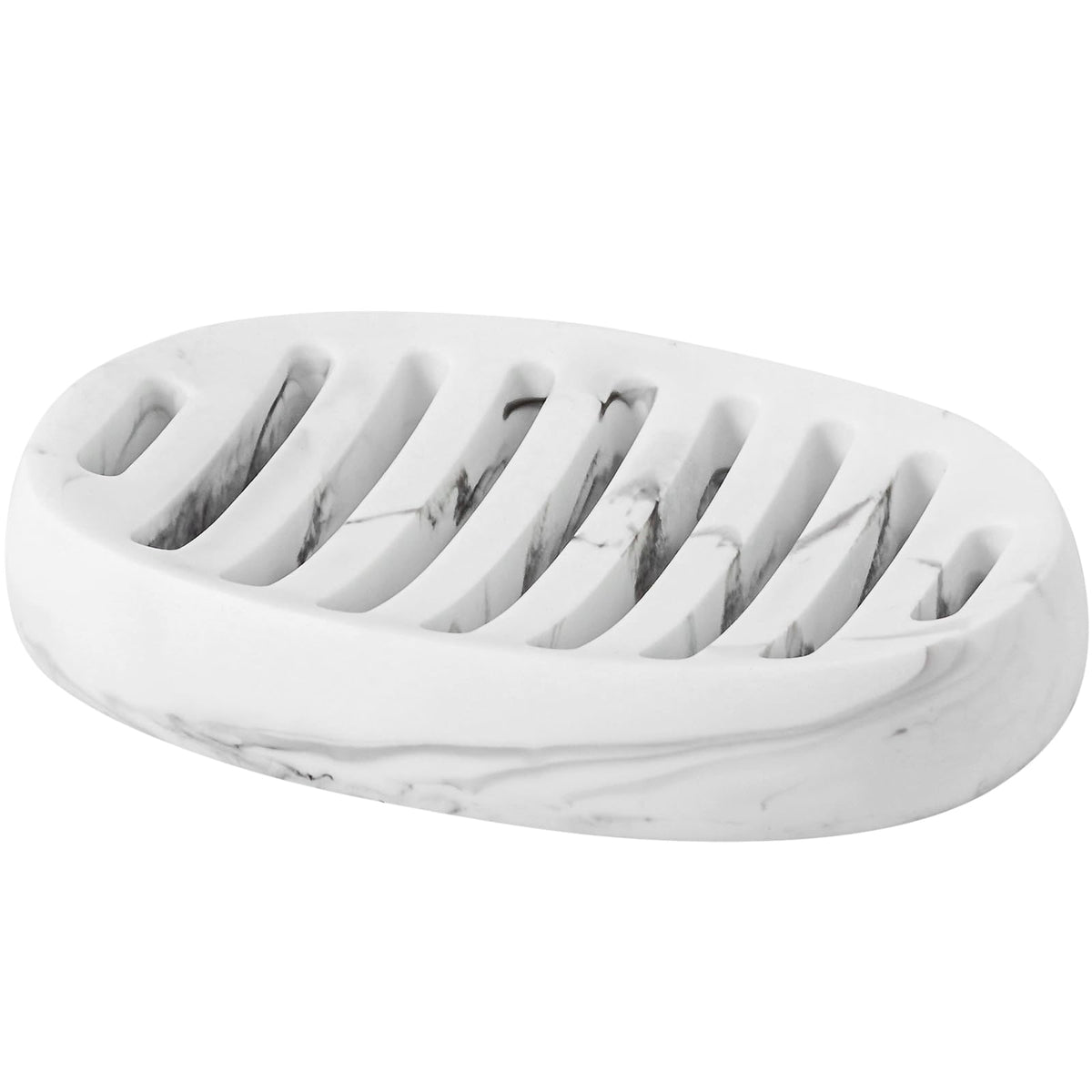 Soap Dish, Simple Oval Bar Soap Holders, Self Draining, Beige
