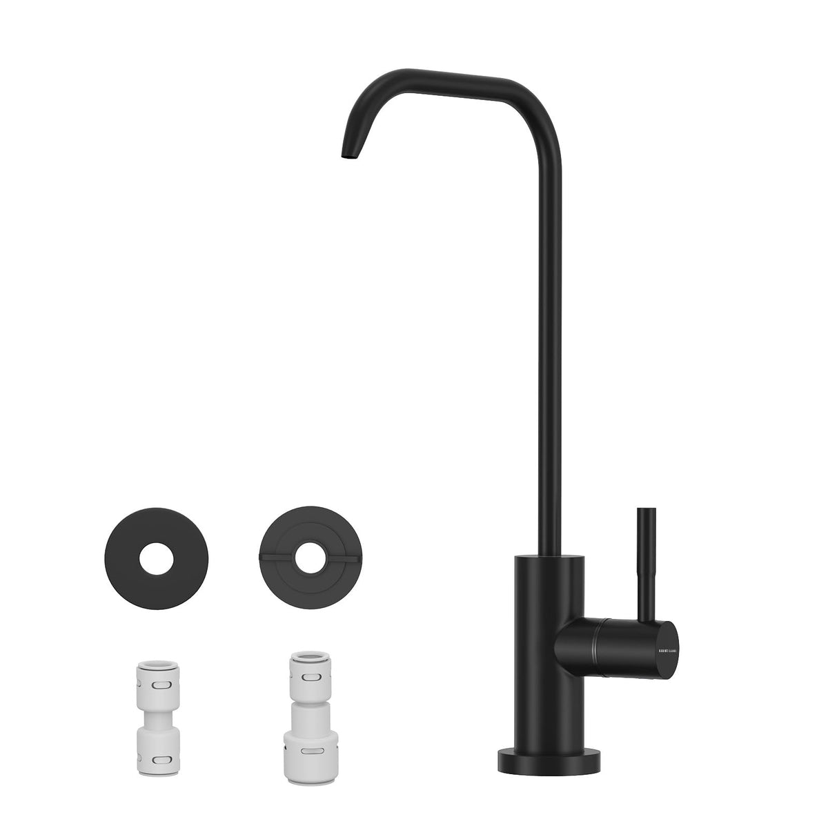 WEWE Pull-Down Kitchen Faucet, 3-Mode Sprayer, Brushed Nickel, High Arc