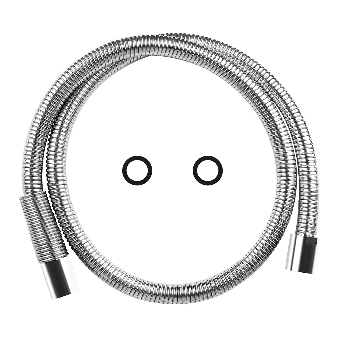60 Inch Commercial Pre Rinse Sprayer Hose 1.42 GPM Pre Rinse Faucet Hose for Kitchen Sink Faucet, Flexible Stainless Commercial Kitchen Dish Spray Hose Replacement Kit