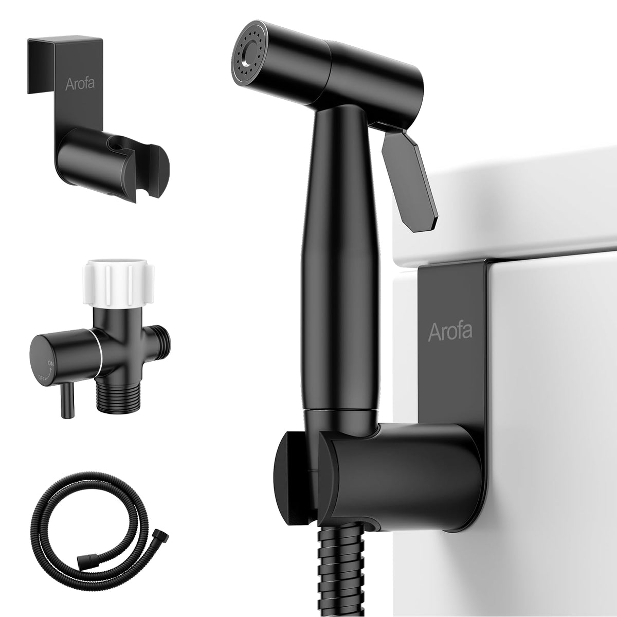 Arofa 3 Pack Handheld Bidet Sprayer for Toilet, Adjustable Water Pressure