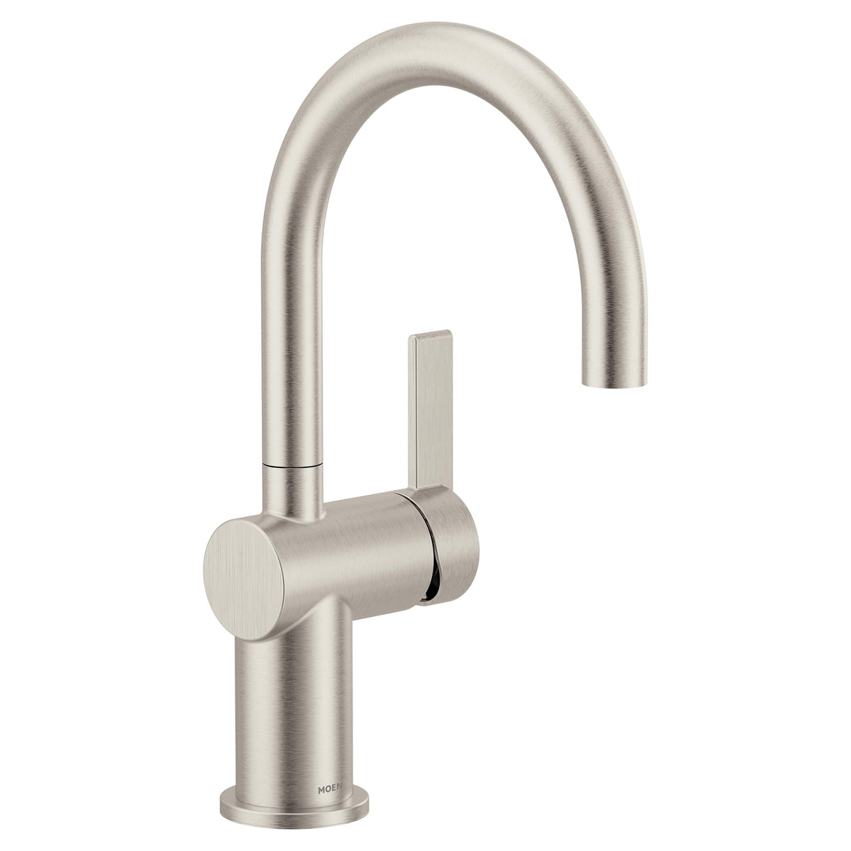 Moen CIA Brushed Gold Pre-Rinse Spring Kitchen Faucet with PowerBoost Pro, 7822BG