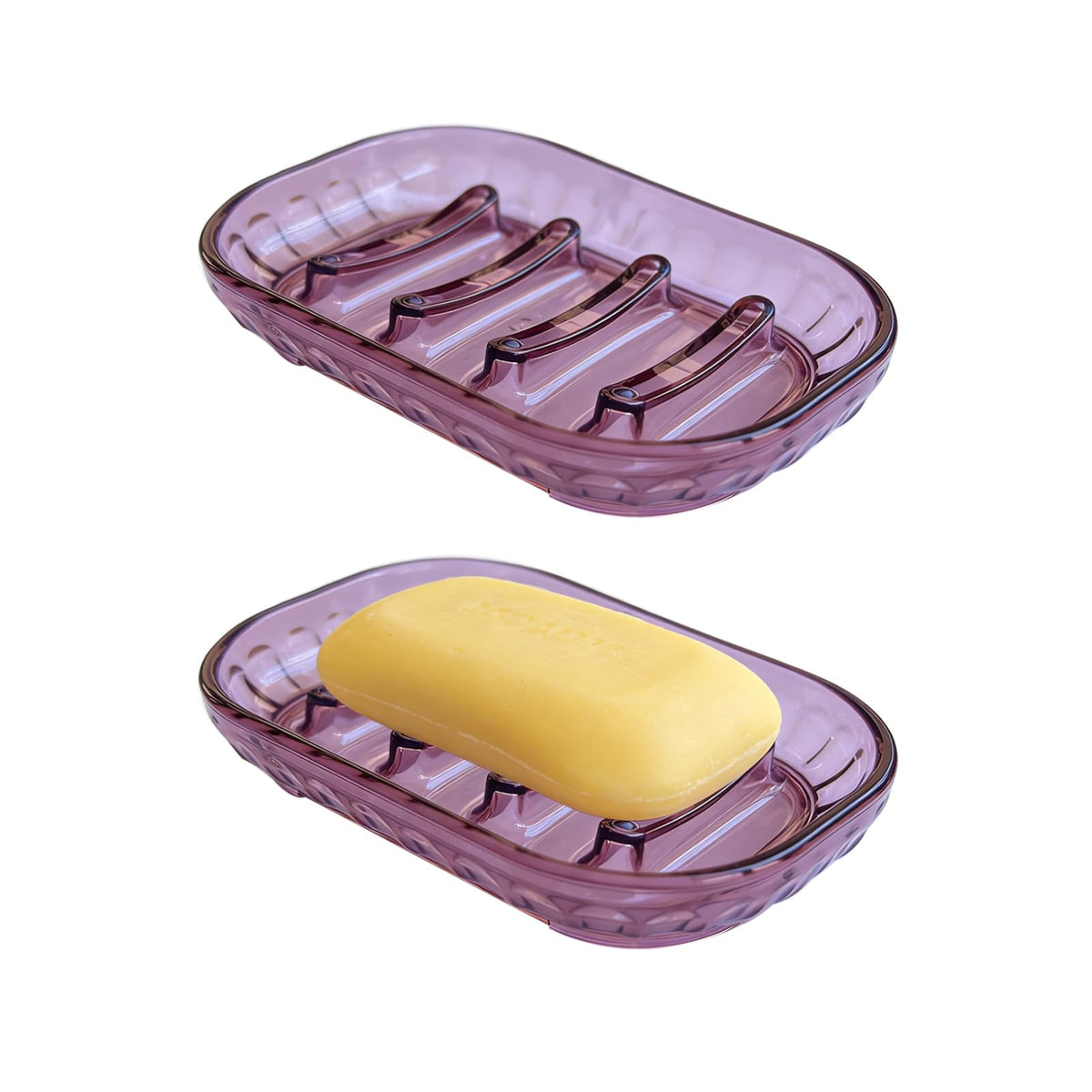 Soap Dish for Bar Soap, 2 Pack Bathroom Soap Dishes Soap Tray