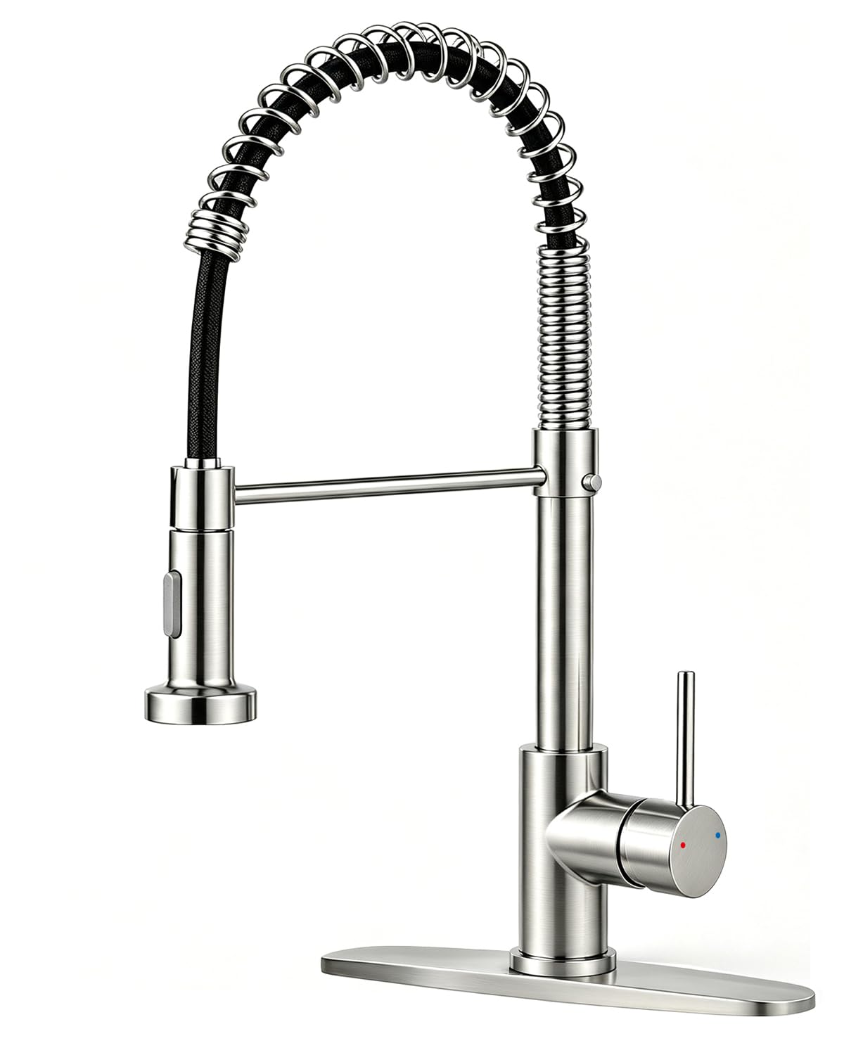 Kitchen Faucet with Pull Down Sprayer Brushed Nickel
