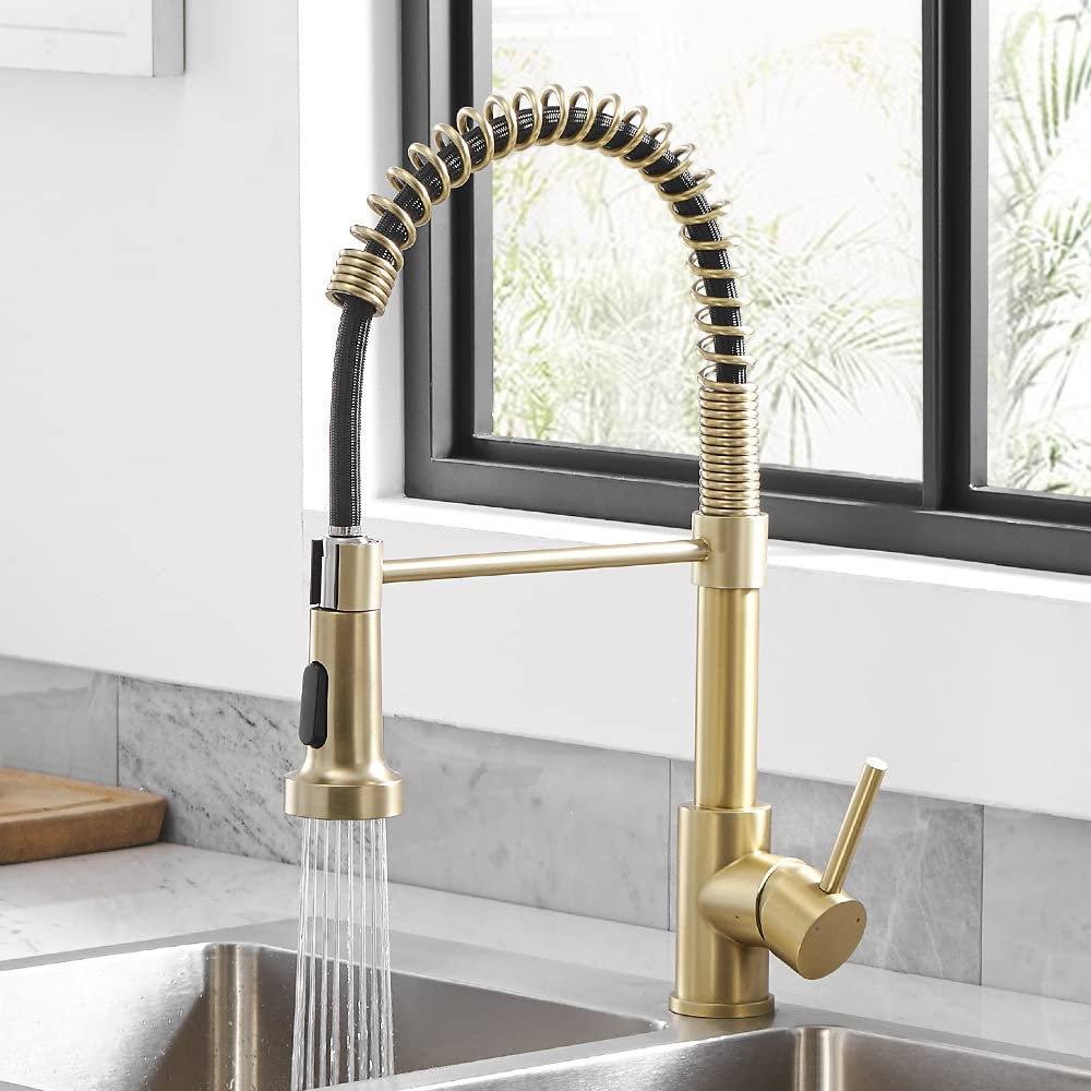 Kitchen Faucet with Pull Down Sprayer Brushed Nickel
