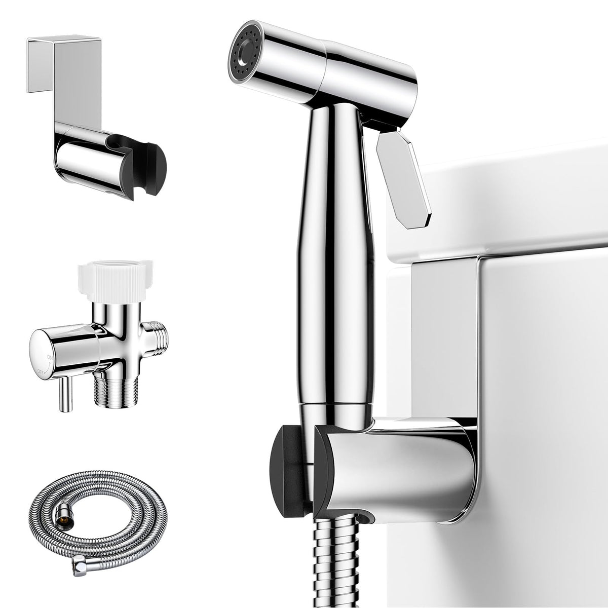 Arofa 3 Pack Handheld Bidet Sprayer for Toilet, Adjustable Water Pressure