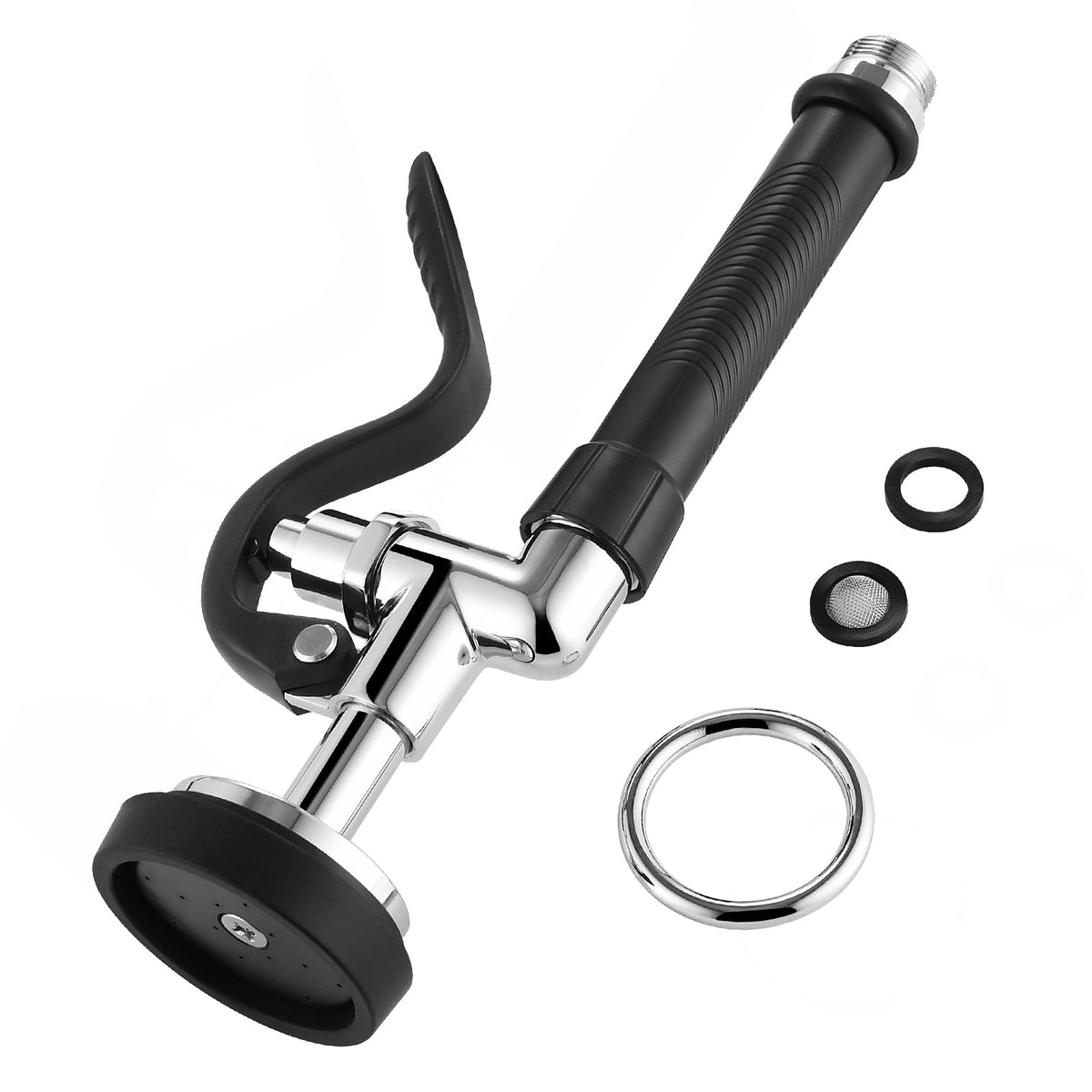 Pre Rinse Sprayer Valve with Handle Grip Assembly (Grey)