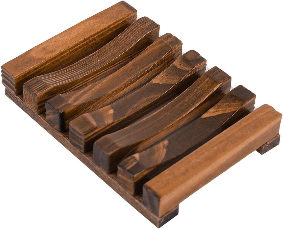 1 PCS Hawaii Style Bathroom Accessories Handmade Natural Wood Soap Dish Wooden Soap Holder