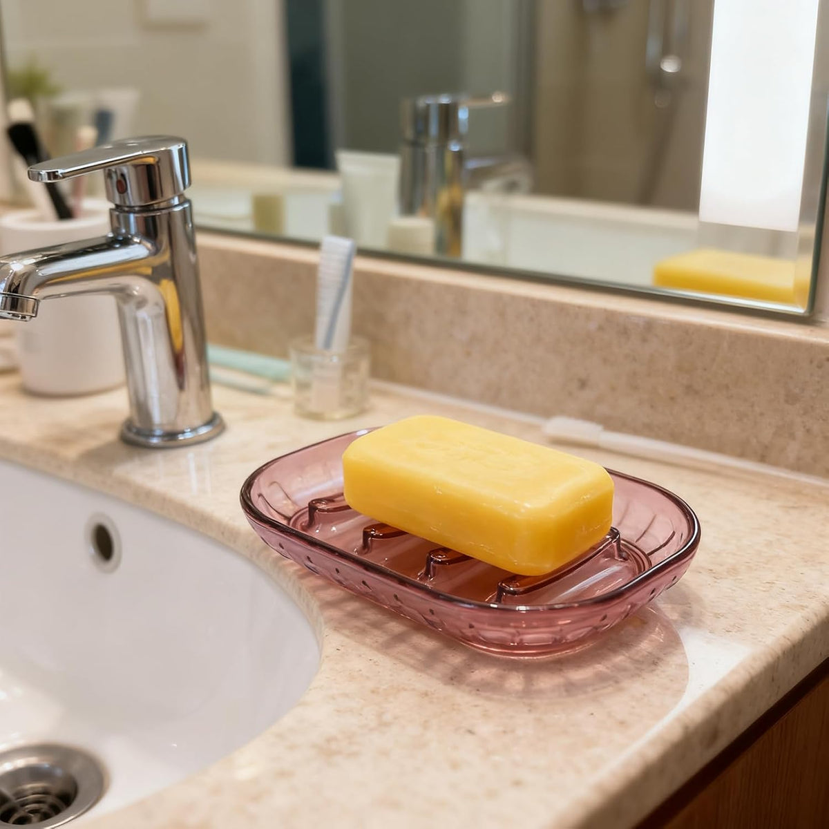 Soap Dish for Bar Soap, 2 Pack Bathroom Soap Dishes Soap Tray