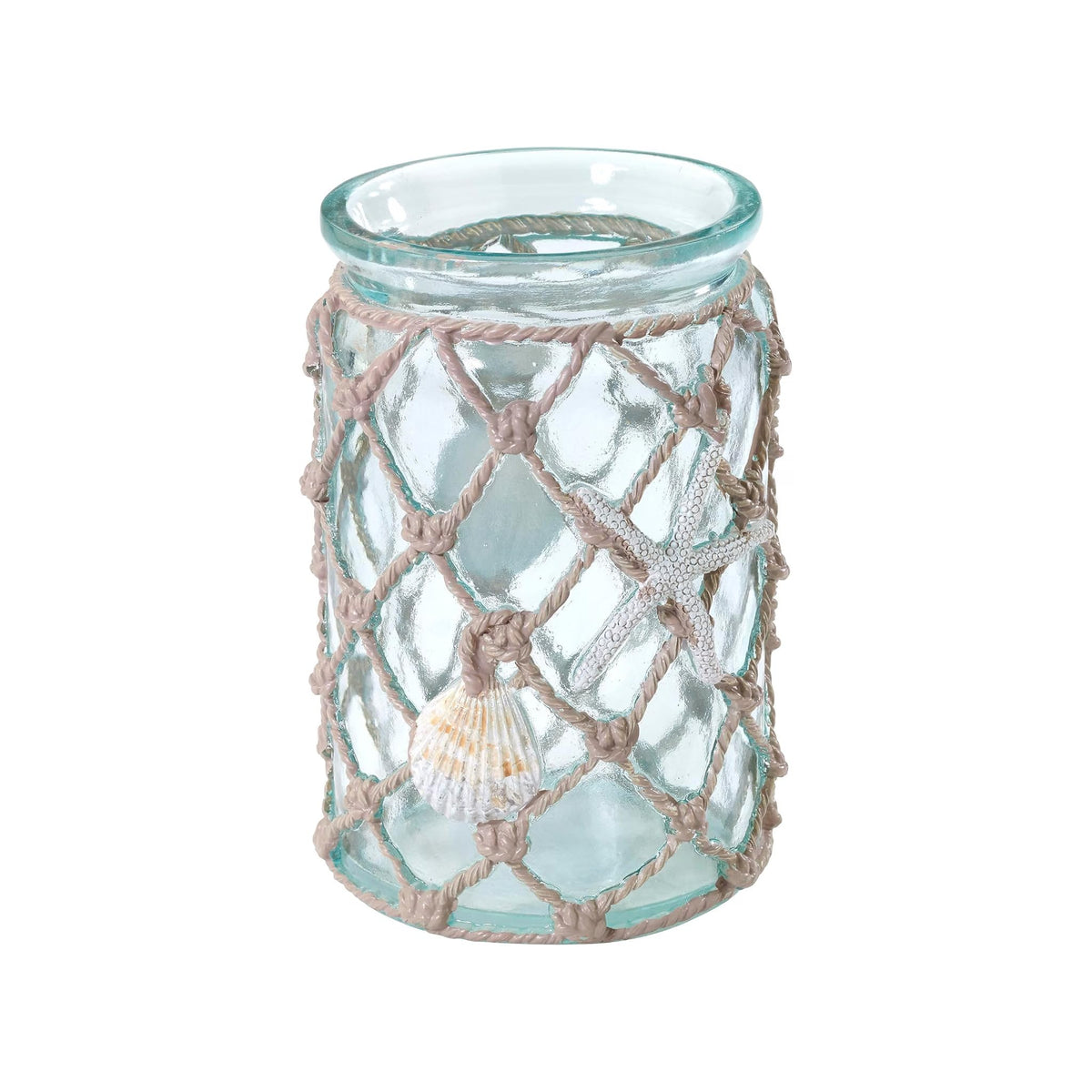 Avanti Linens - Seaglass Soap Dish, Hand Painted Resin Soap Holder