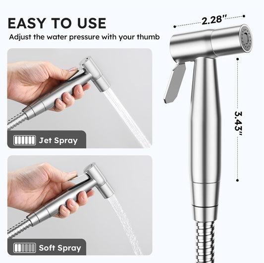 Arofa 3 Pack Handheld Bidet Sprayer for Toilet, Adjustable Water Pressure