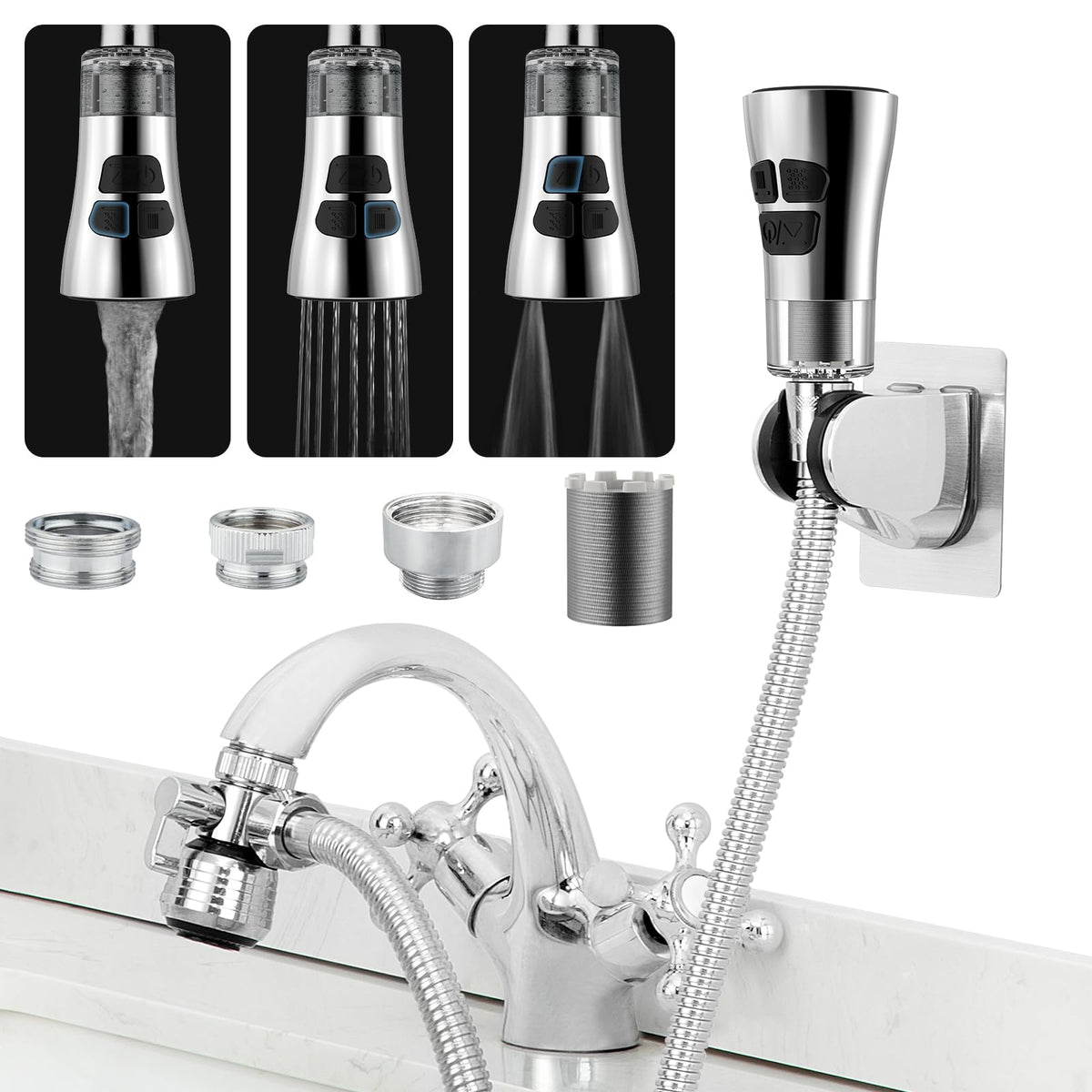 Patented CECEFIN Swivel Faucet Extender Sink Aerator NSF/ANSI 372 Standard